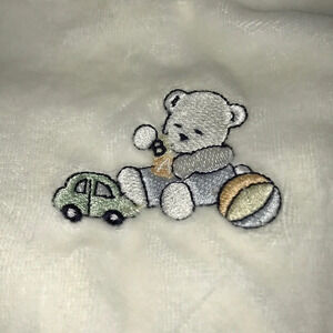 CIRCO Baby plush feet pajamas embroidered bear size 0-3 months